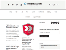 Tablet Screenshot of mycyberacademy.com